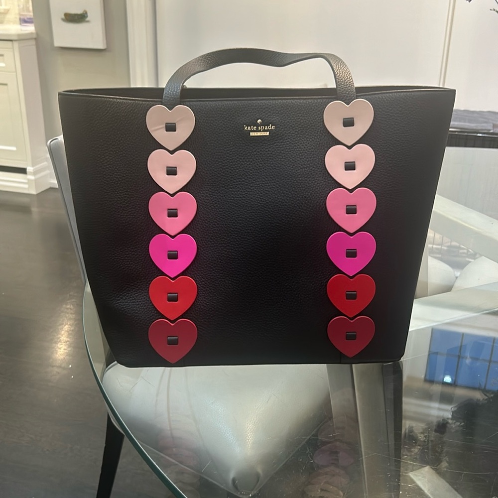 Brand new Kate spade heart tote leather